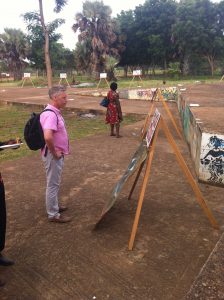 Outdoor exhibition at the The National Memory and Peace Documentation Centre